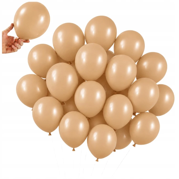 Balony CAMEL Matowe MINI MAŁE 13cm WESELE Urodzinowe 50szt DO GIRLANDY