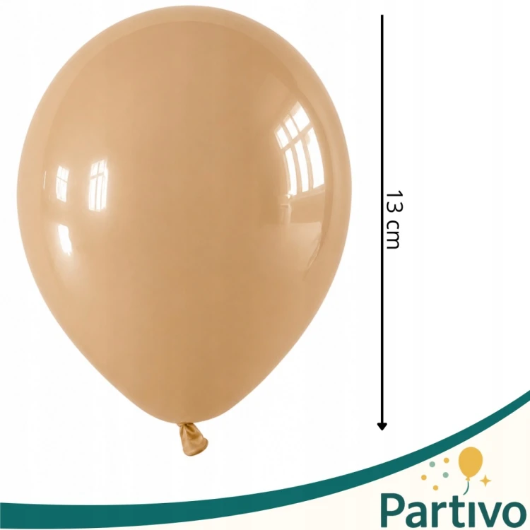 Balony CAMEL Matowe MINI MAŁE 13cm WESELE Urodzinowe 50szt DO GIRLANDY
