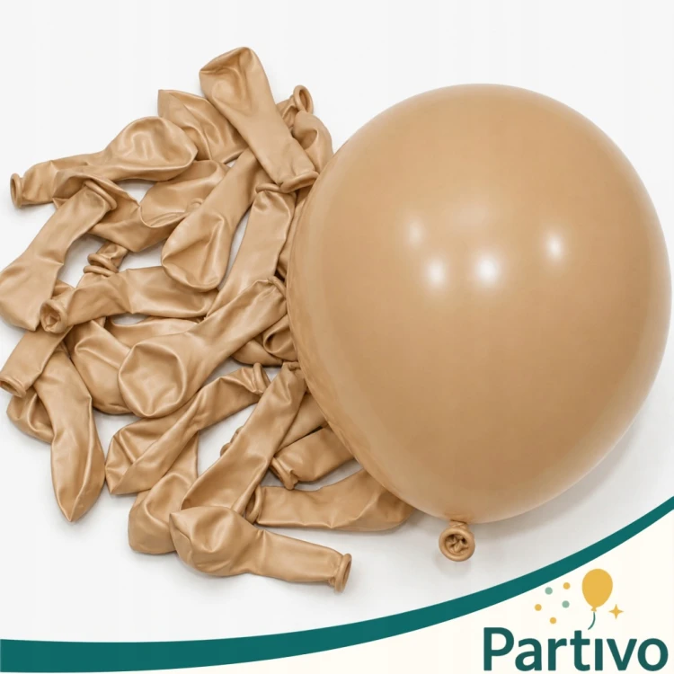 Balony CAMEL Matowe MINI MAŁE 13cm WESELE Urodzinowe 50szt DO GIRLANDY