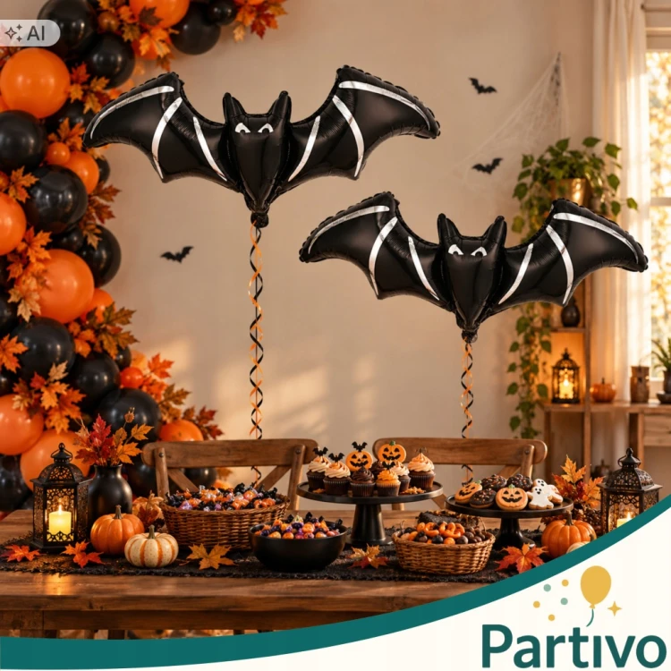 Balon Foliowy NIETOPERZ Duży Na Halloween OGROMNY Dekoracja 105 x 50 CM