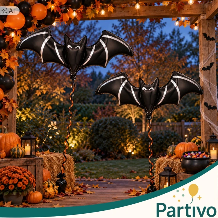 Balon Foliowy NIETOPERZ Duży Na Halloween OGROMNY Dekoracja 105 x 50 CM