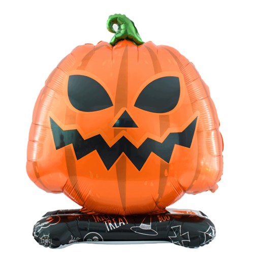 Balon Foliowy DYNIA Stojąca Pomarańczowa Duża Na Halloween Dekoracja 45 CM