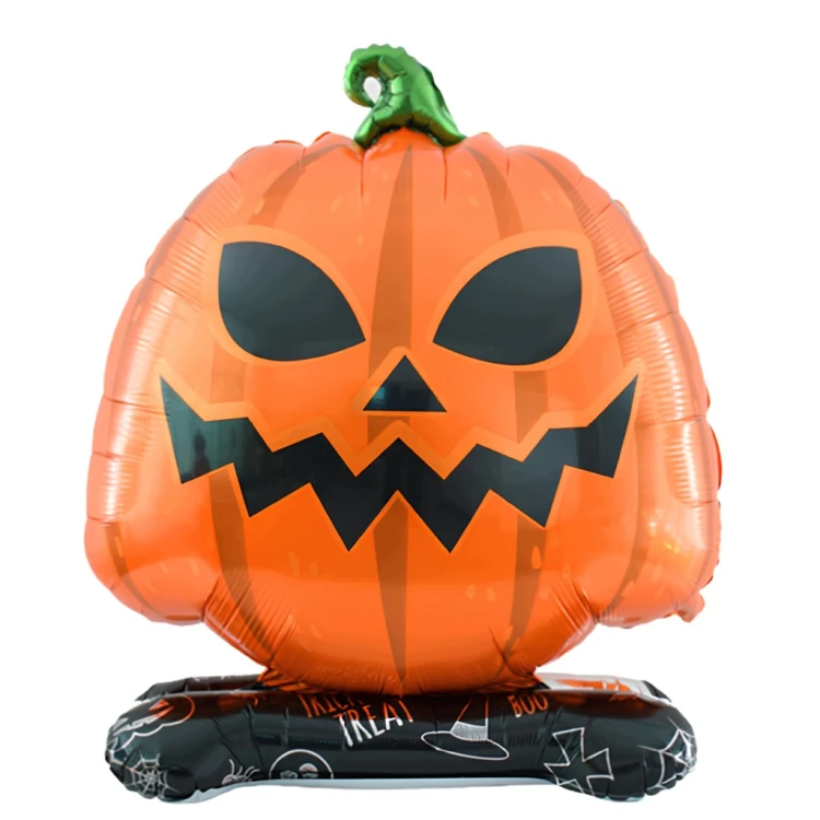 Balon Foliowy DYNIA Stojąca Pomarańczowa Duża Na Halloween Dekoracja 45 CM
