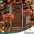 Balon Foliowy DYNIA z Kotem Pomarańczowa Duża Na Halloween Dekoracja 64 CM