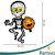 Balon Foliowy KOŚCIOTRUP Dynia Duży Na Halloween Szkielet z Dynią 65 x 45CM