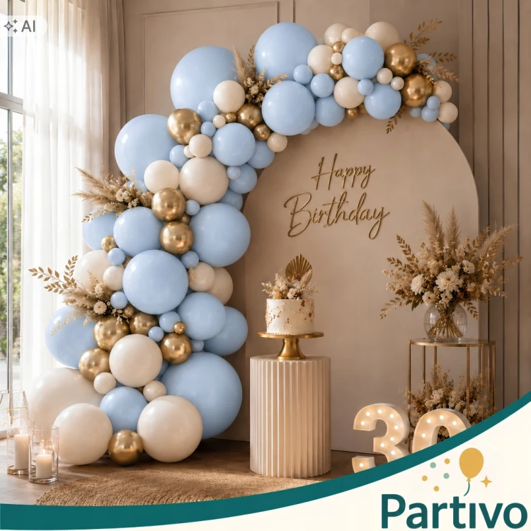 BALONY PASTELOWE NIEBIESKIE ZESTAW BALONÓW NA URODZINY 45cm BŁĘKITNE 10 SZT