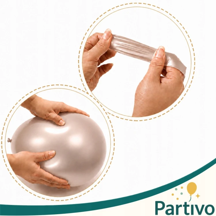 Balony Szampańskie Złoto Chrom Na Urodziny Ślub CHROMOWANE 30 cm 50 sztuk