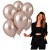 Balony Szampańskie Złoto CHROMOWANE 45cm URODZINOWE Duże Gigant 10 Sztuk