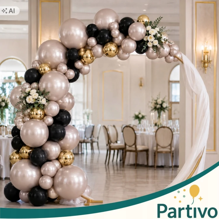 Balony Szampańskie Złoto CHROMOWANE 45cm URODZINOWE Duże Gigant 10 Sztuk