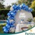 Balony NIEBIESKIE Chromowane MINI MAŁE 13 cm 50 szt ZESTAW DO GIRLANDY