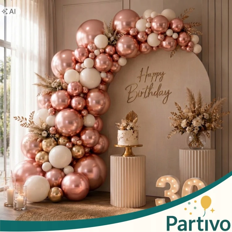 Balony Różowe ZŁOTO CHROM 45cm ŚLUB I WESELE Na Urodziny Duże Gigant 10 Szt