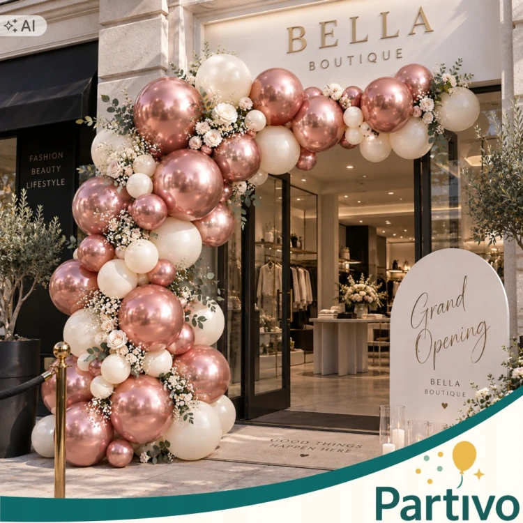BALONY Różowe Złoto MINI MAŁE 13cm WESELE Rose Gold 50sz Zestaw do GIRLANDY