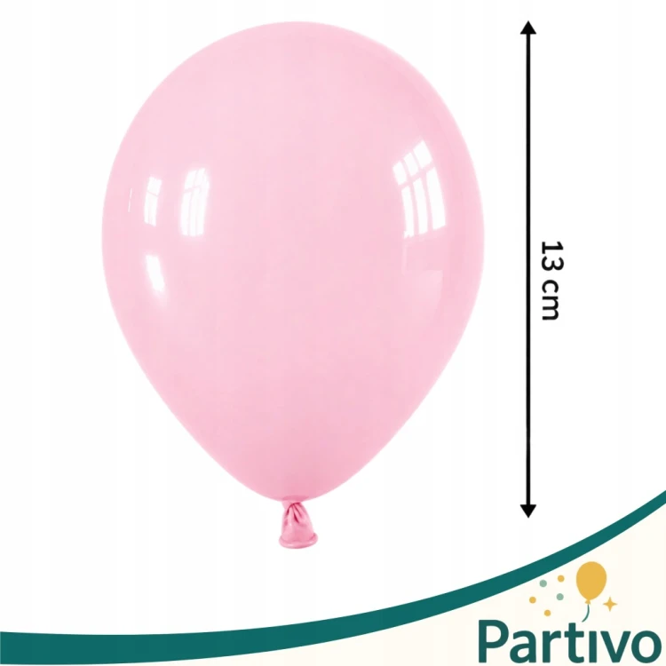 Balony RÓŻOWE Matowe MINI MAŁE 13cm 50szt Urodziny ZESTAW DO GIRLANDY