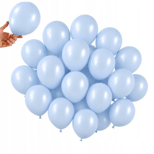 Balony NIEBIESKIE Matowe MINI MAŁE 13cm 50szt Urodziny ZESTAW DO GIRLANDY