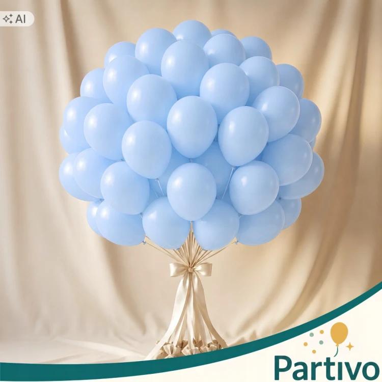 Balony NIEBIESKIE Matowe MINI MAŁE 13cm 50szt Urodziny ZESTAW DO GIRLANDY