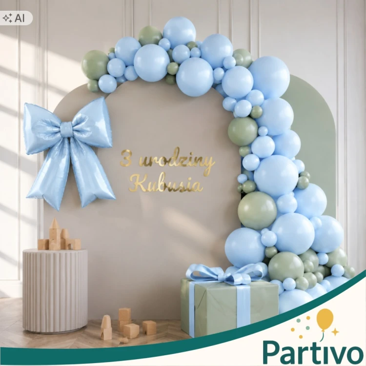 Balony NIEBIESKIE Matowe MINI MAŁE 13cm 50szt Urodziny ZESTAW DO GIRLANDY