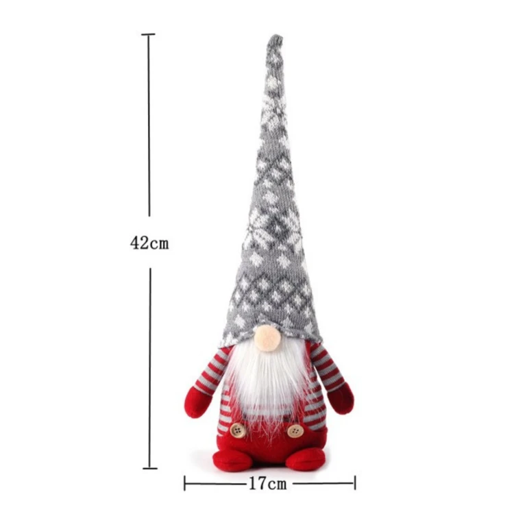 Krasnal 41 cm długi krasnal wymiary z czapką